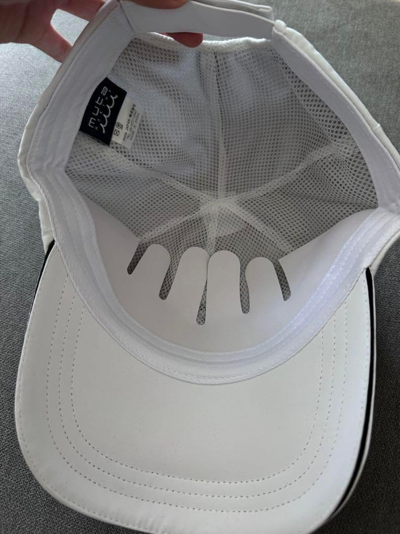 muta MARINEレインキャップホワイト 梅雨時期や急な悪天候に活躍する 撥水